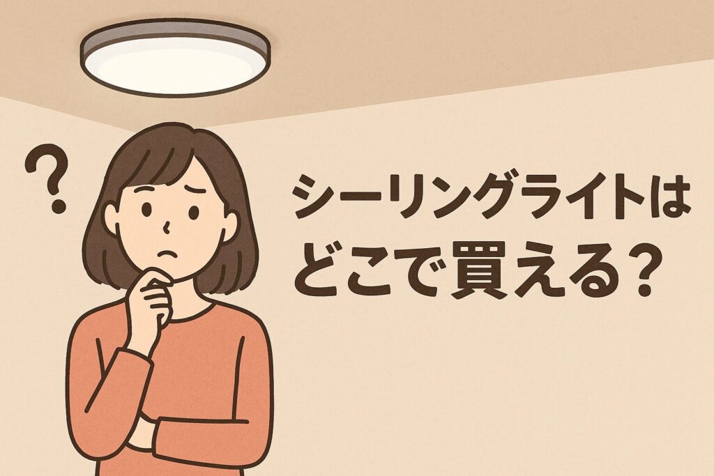 シーリングライトはどこで買える