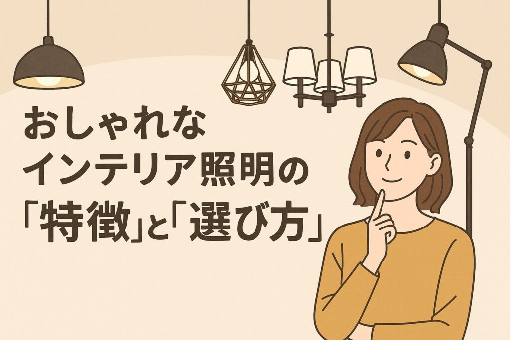 おしゃれな照明を特徴と選び方