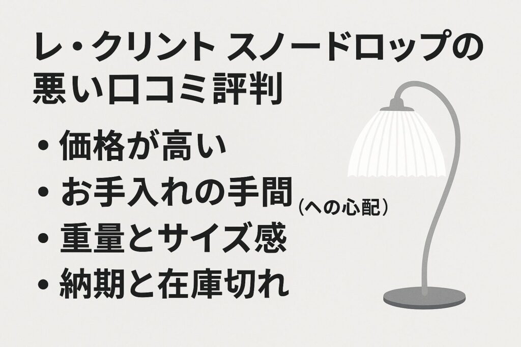 スノードロップの悪い口コミ評判