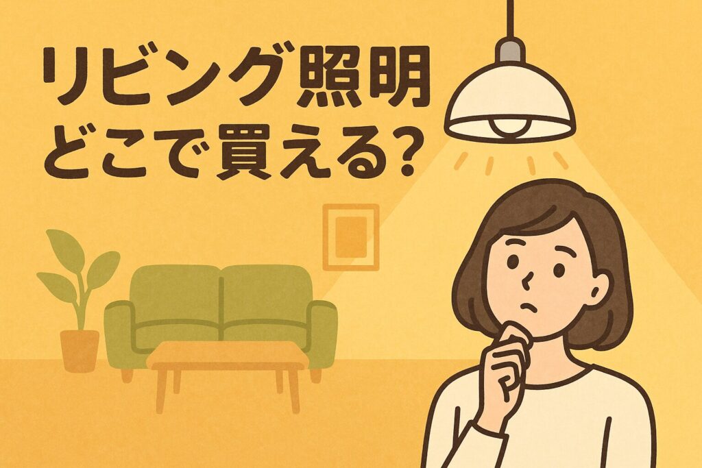 リビング照明はどこで買える