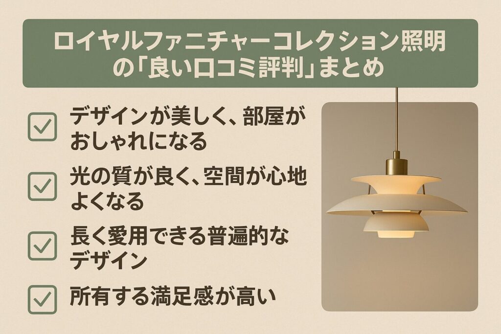 ロイヤルファニチャーコレクションの良い口コミ評判